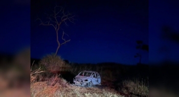 Corpo carbonizado é encontrado dentro de carro em região de mata em Goianésia